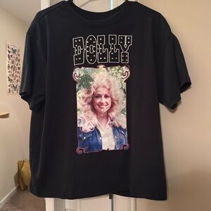 Dolly Parton Black Tee Shirt
